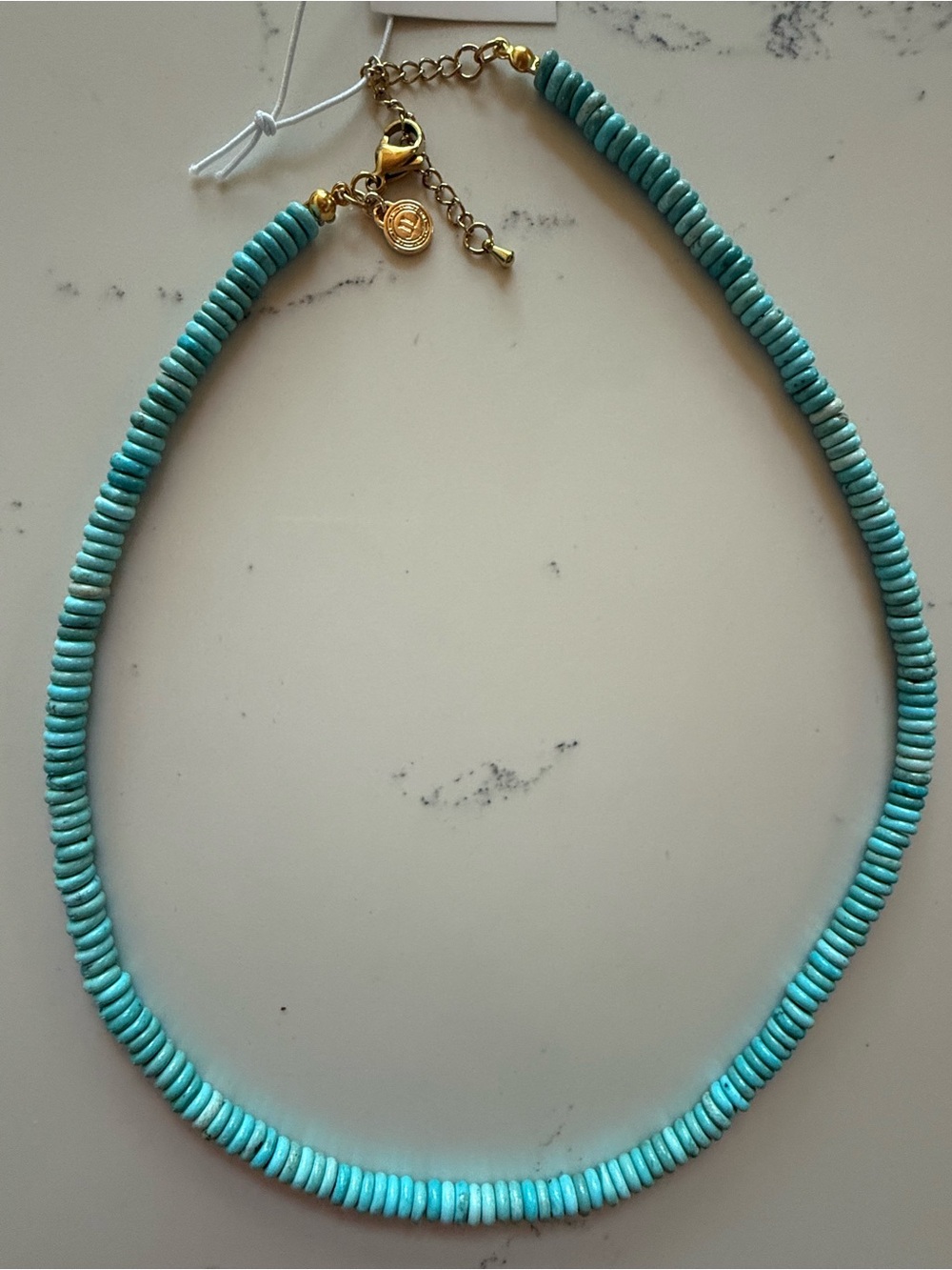 LISI LERCH 8mm Tradd Turquoise Necklace Belle of the Ball Collection NWT - Picture 4 of 6